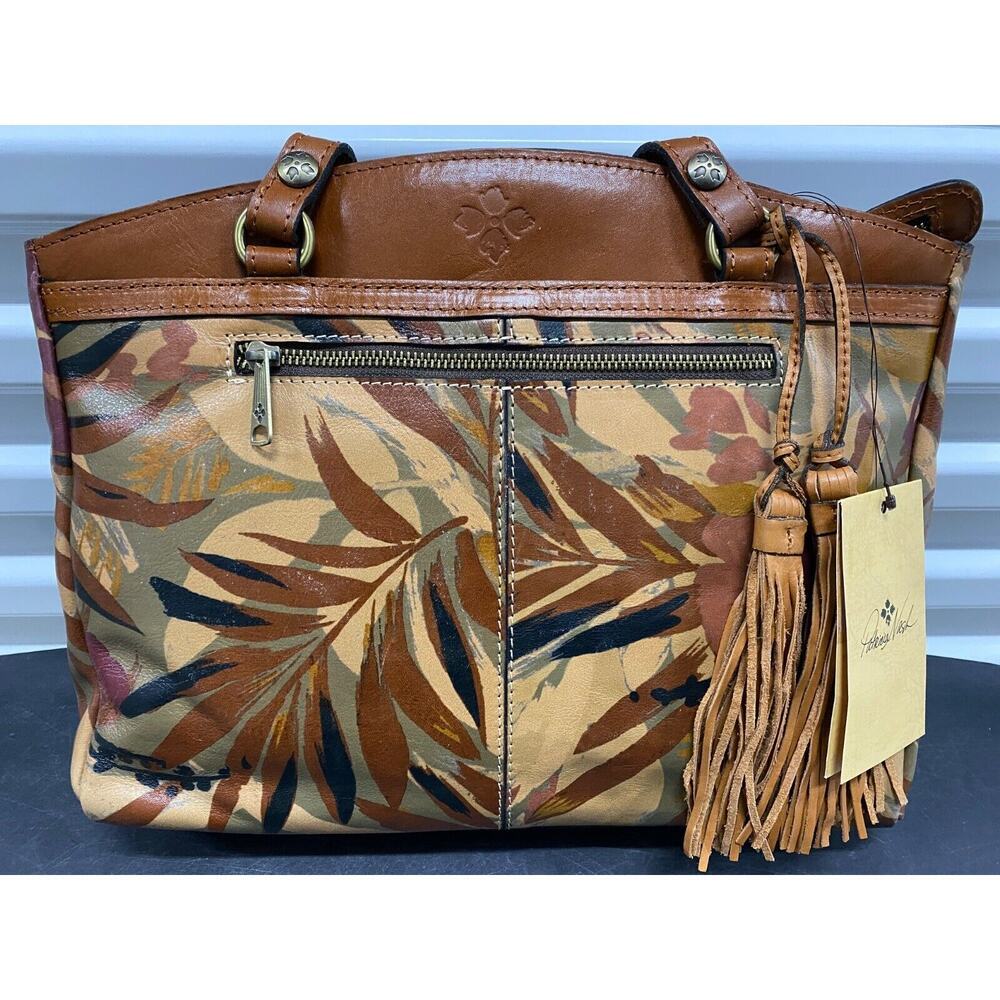 Patricia Nash Women's Poppy Tote PURSE SATCHEL Palm Leaves NWTS SHIPS FAST - Picture 1 of 8